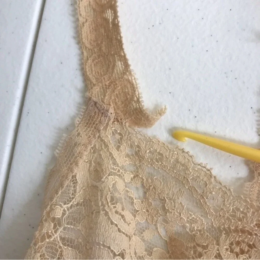Vintage Vassarette Underneath It All 1970s Full Slip Lace Nude Womens 36 Long